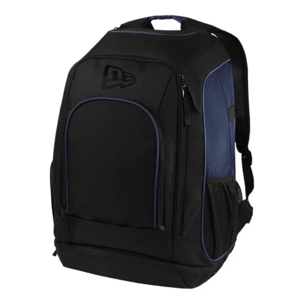 New Era Shutout Backpack Sports Baseball Bat Sleeves‎ Shoe Pocket Black/Navy NEW